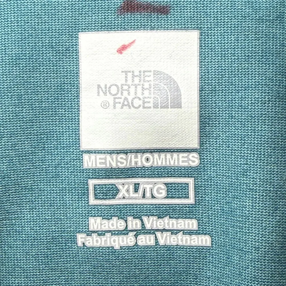 North Face Men's Adventure Polo. Flash Dry Size‎ XL,  Teal Snap closure